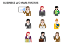 Business Woman Avatars - Slide 4