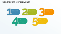5 Numbered List Elements - Slide 1