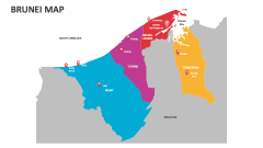 Brunei map - Slide 1