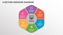 6 Section Hexagon Diagram - Slide 1