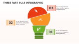 Three Part Bulb Infographic - Slide 1
