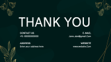 Dark Green Presentation Theme - Slide 12