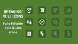 Breaking Rule Icons - Slide 1