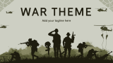 War Presentation Theme - Slide 1
