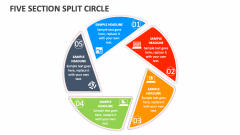 Five Section Split Circle - Slide 1