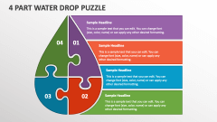 4 Part Water Drop Puzzle - Slide 1