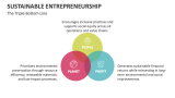 The Triple Bottom Line of Sustainable Entrepreneurship  - Slide 3