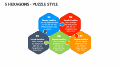 5 Hexagons - Puzzle Style - Slide 1