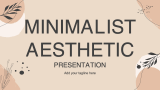 Minimalist Aesthetic Presentation - Slide 1