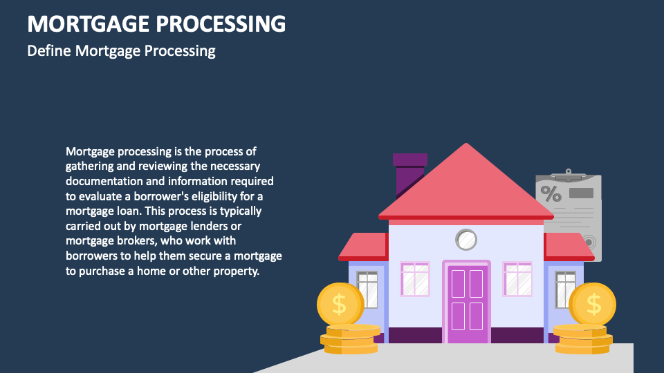 Mortgage Processing PowerPoint and Google Slides Template PPT Slides