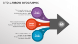 3 to 1 Arrow Infographic - Slide 1