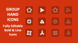 Group Hand Icons - Slide 1