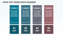 Four Text Boxes with Number - Slide 1