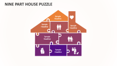 Nine Part House Puzzle - Slide 1