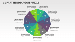 11 Part Hendecagon Puzzle - Slide 1