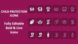 Child Protection Icons - Slide 1