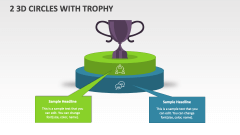 2 3D Circles with Trophy - Slide 1