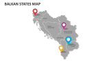 Balkan States map - Slide 4