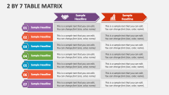2 By 7 Table Matrix - Slide 1