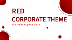 Red Corporate Presentation Theme - Slide 1