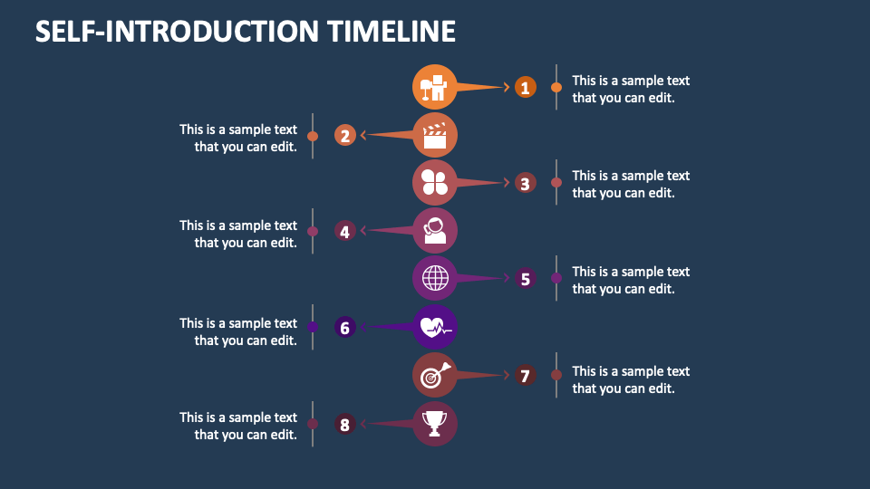 Self-Introduction Timeline PowerPoint and Google Slides Template - PPT ...