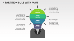 4 Partition Bulb with Man - Slide 1