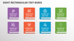 Eight Rectangular Text Boxes - Slide 1