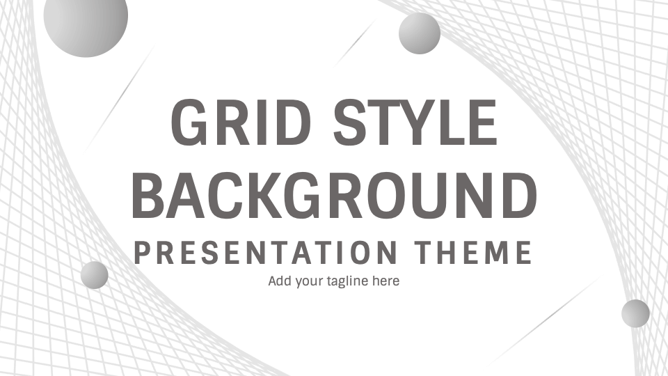 Free Grid Style Background Presentation Theme for Google Slides and