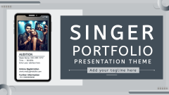 Singer Portfolio Presentation - Slide 1