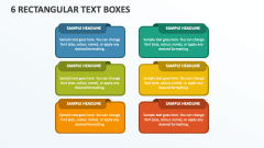 6 Rectangular Text Boxes - Slide 1