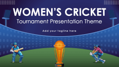 Women's Cricket Tournament Presentation Theme - Slide 1
