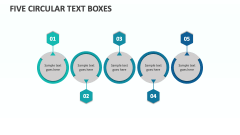 Five Circular Text Boxes - Slide 1