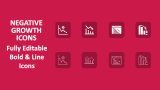 Negative Growth Icons - Slide 1