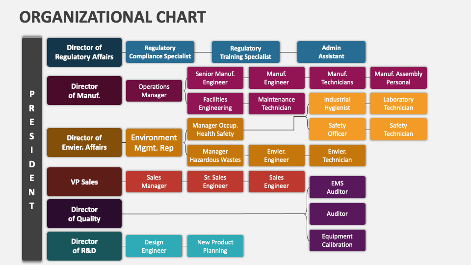 Organizational Chart Template for PowerPoint and Google Slides - PPT Slides
