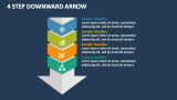 4 Step Downward Arrow - Slide 1