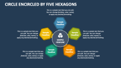 Circle Encircled by Five Hexagons - Slide 1