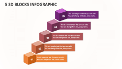 5 3D Blocks Infographic - Slide 1