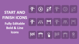 Start and Finish Icons - Slide 1