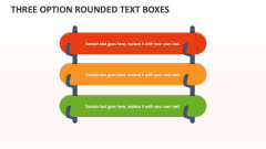Three Option Rounded Text Boxes - Slide 1