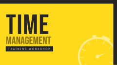 Time Management Training Workshop - Slide 1
