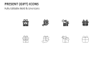 Present (Gift) Icons - Slide 2