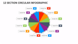 12 Section Circular Infographic - Slide 1