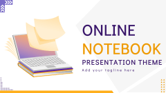 Online Notebook Presentation Theme - Slide 1