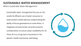 What is Sustainable Water Management? - Slide 2