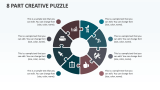 8 Part Creative Puzzle - Slide 1
