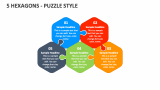 5 Hexagons - Puzzle Style - Slide 1
