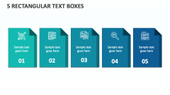 5 Rectangular Text Boxes - Slide 1