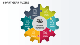 6 Part Gear Puzzle - Slide 1