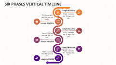 Six Phases Vertical Timeline - Slide 1
