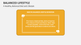 A Healthy, Balanced Diet and Lifestyle - Slide 1